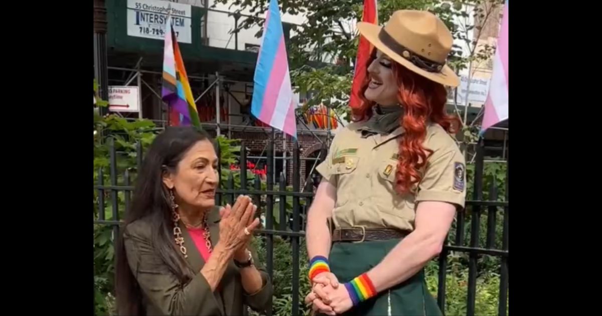 Biden’s Secretary of Interior Slammed for Disturbing Video With Drag Queen Park Ranger