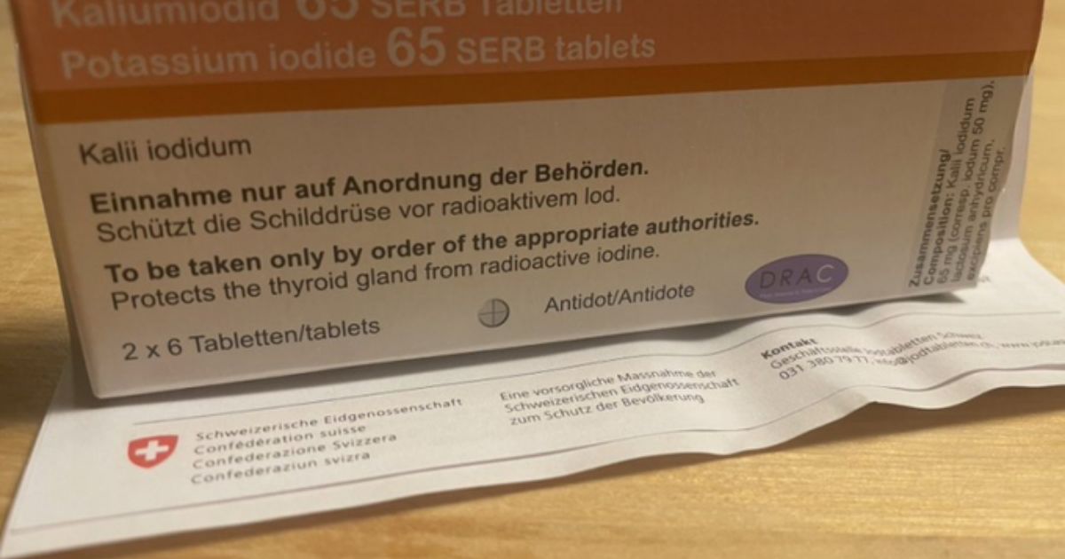 Switzerland Mails Iodine Tablets to 5 Million Residents in Case of Nuclear Disaster: Take ‘at Request of Authorities’
