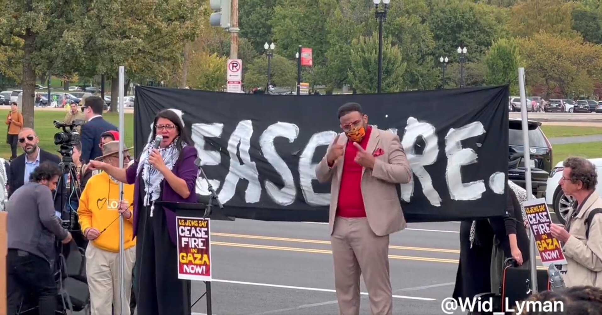 Rashida Tlaib Breaks Down in Tears While Spreading False Claim Israel Bombed a Hospital