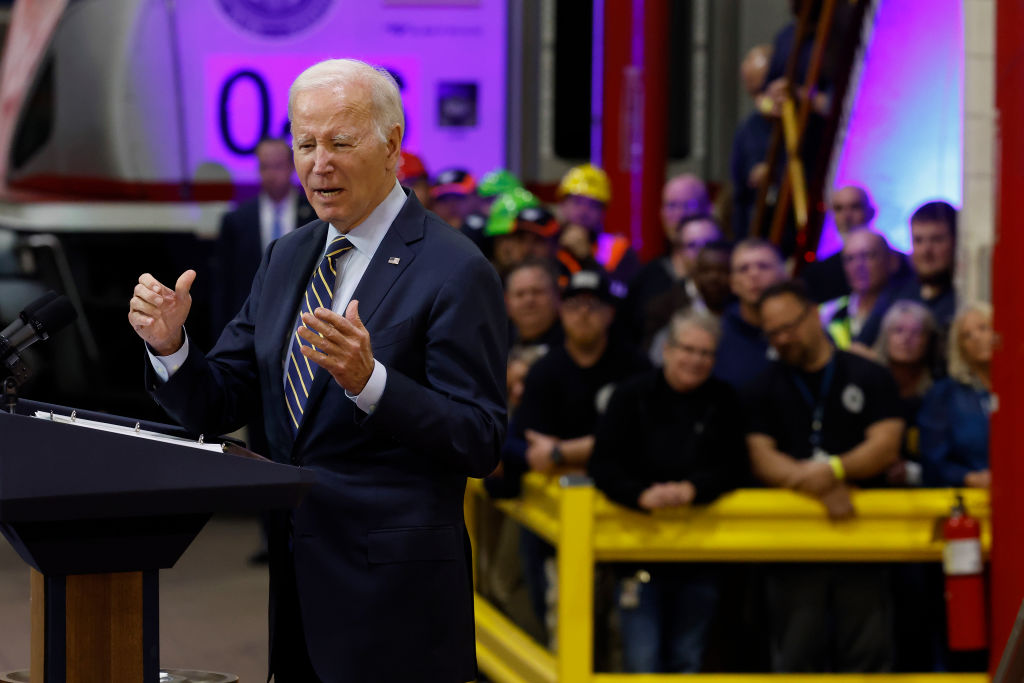 Biden Repeats Debunked Amtrak Story Twice Within an Hour