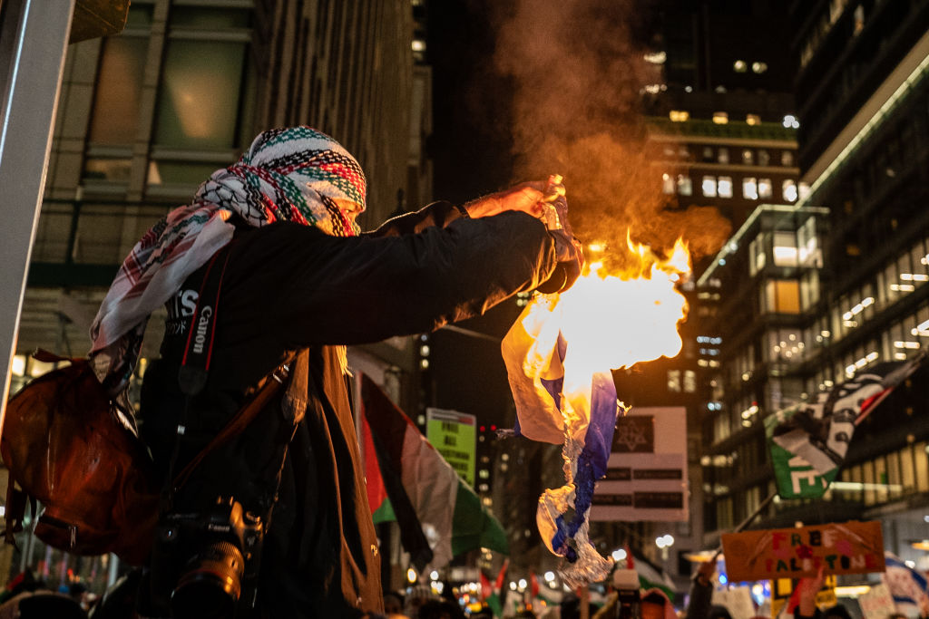 Pro-Palestine Protesters Attempt to Shut Down Rockefeller Center Christmas Tree Lighting