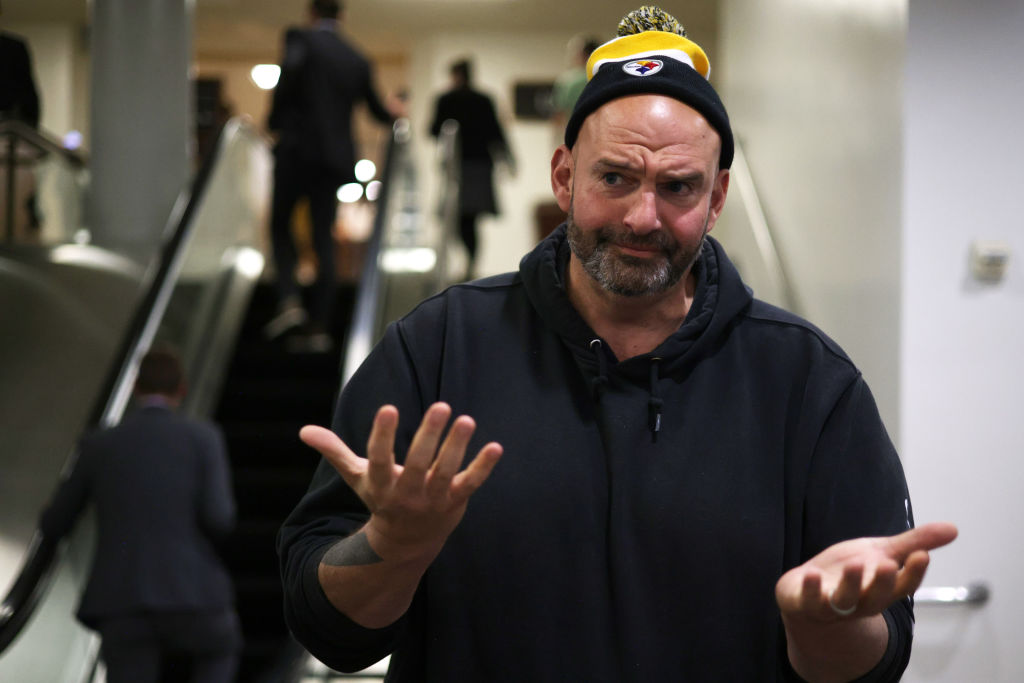 ‘Pathetic’: John Fetterman Slams Pro-Palestinian Protesters Rallying Outside of Jewish Restaurant