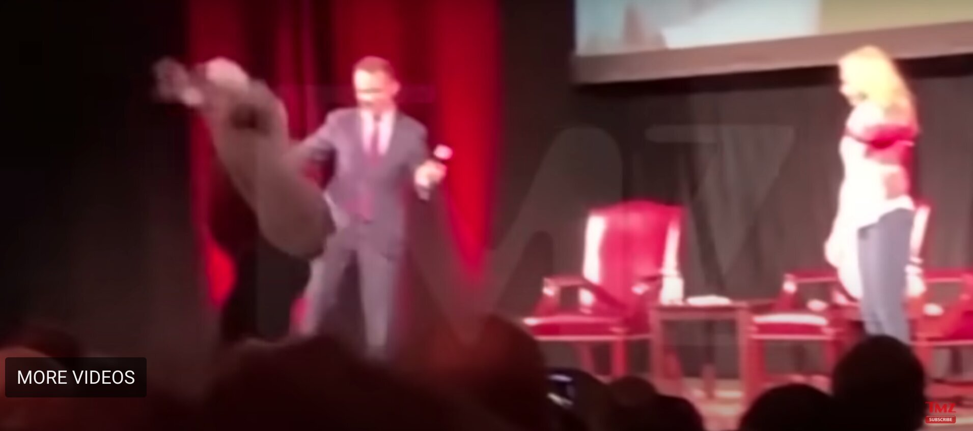 Chevy Chase Falls off Stage and Jokes About It During ‘Christmas Vacation’ Talk