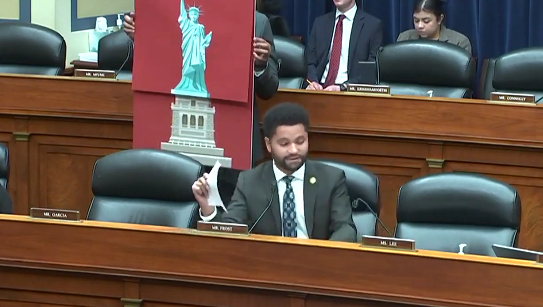 Dem Rep Challenges GOP Lawmakers to Introduce Legislation Removing Statue of Liberty