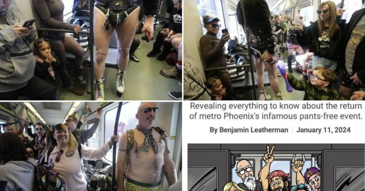 Disturbing Sight as Half-Dressed People Crowd Onto Public Transit for ‘No Pants Day’