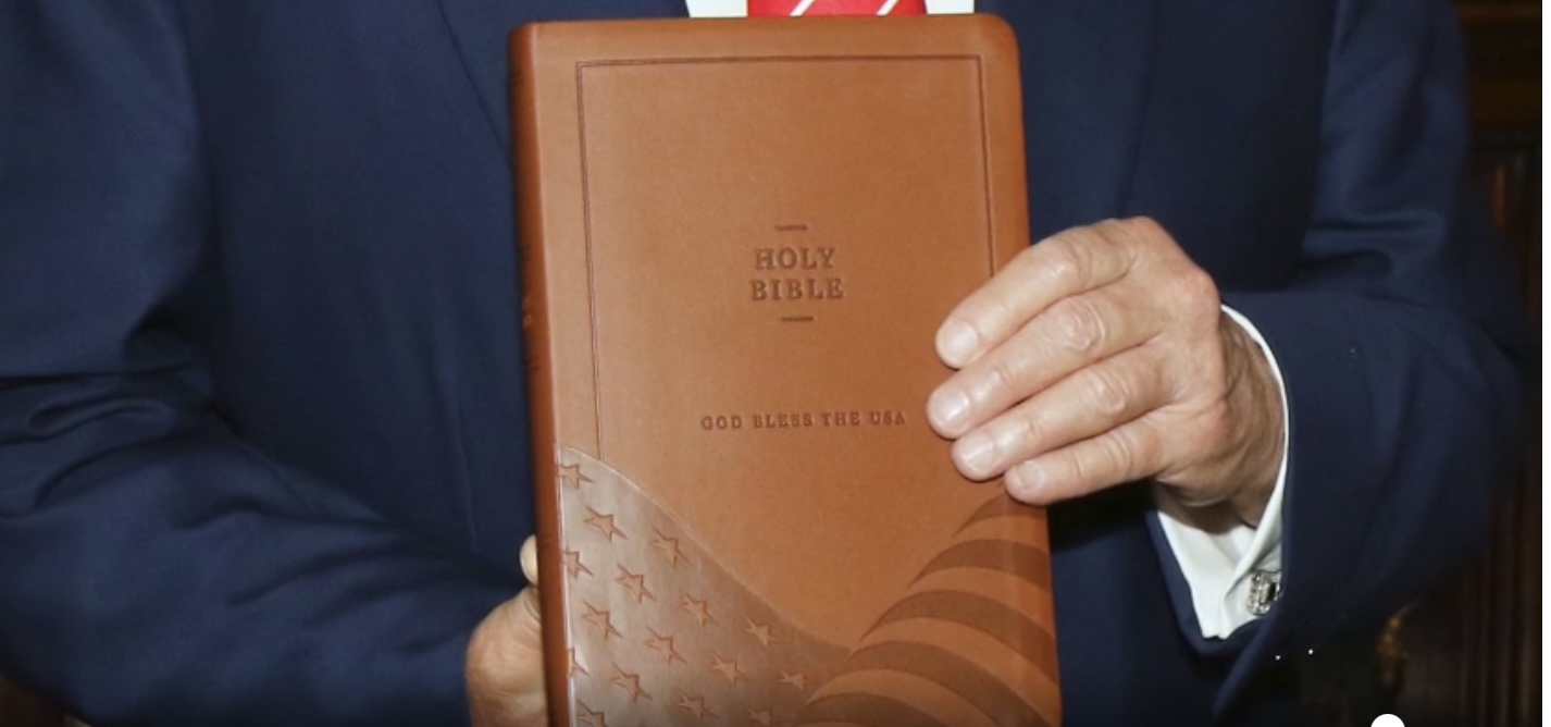 Trump Selling Bibles to Help Financial Woes — Swear to God