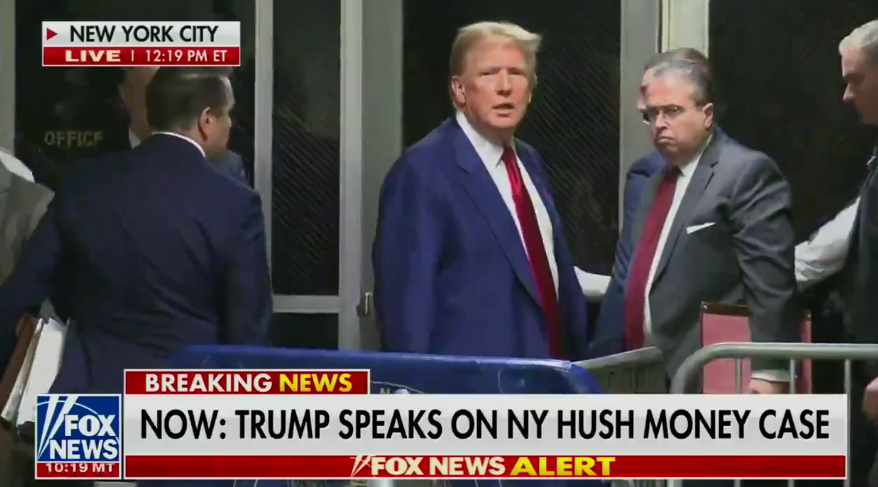 Watch: Trump Stuns Reporter with 1-Word Answer to Question About Bond Payment