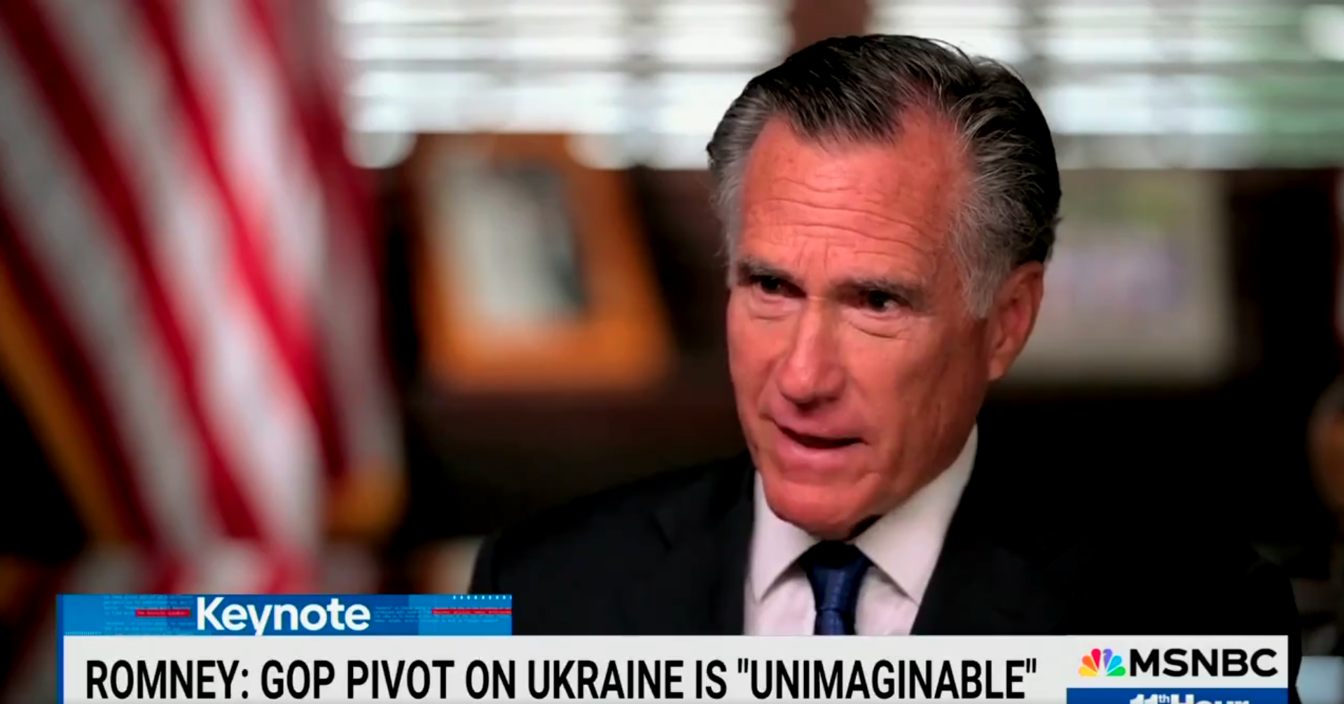 Romney Says He Laughs at the Phrase ‘America First’