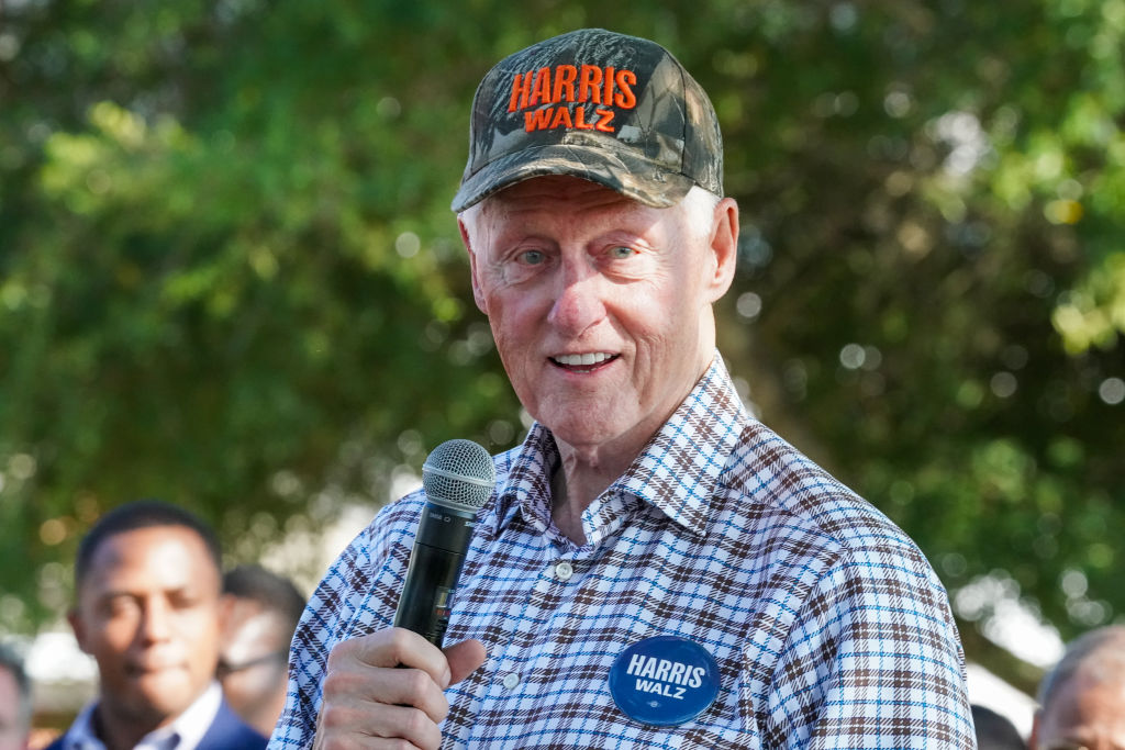 Bill Clinton Takes Swipe at Trump Over Laken Riley Murder While Campaigning for Harris