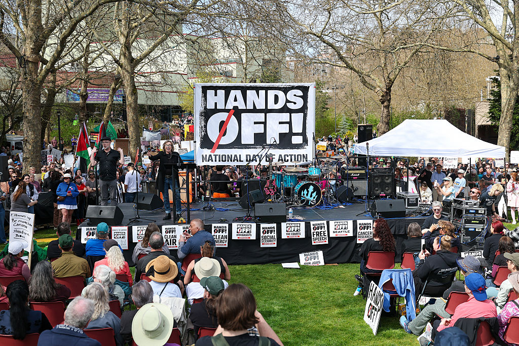 Thousands Take Part in ‘Hands Off’ Protests