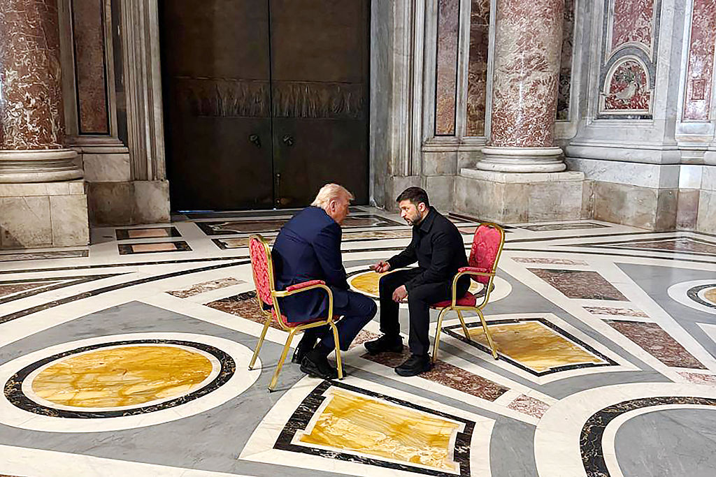 Trump, Zelenskyy Have ‘Good Meeting’ Before Pope’s Funeral