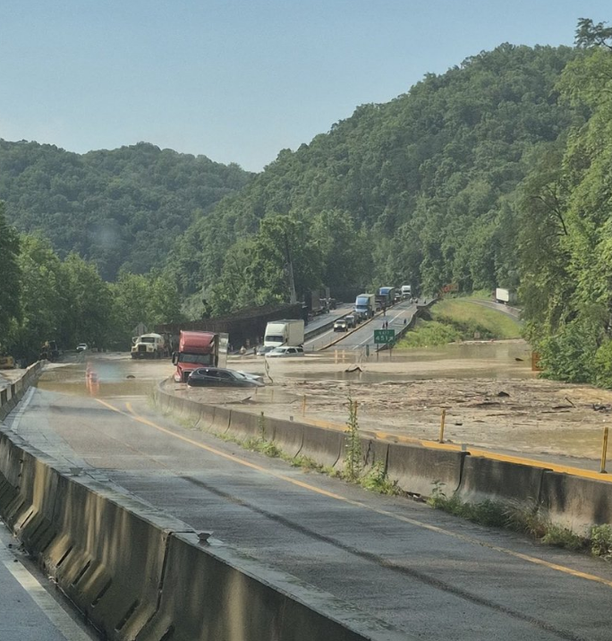 I-40 Closes In Smoky Mountains After Flooding And Rock Slides Cause Heavy Damage