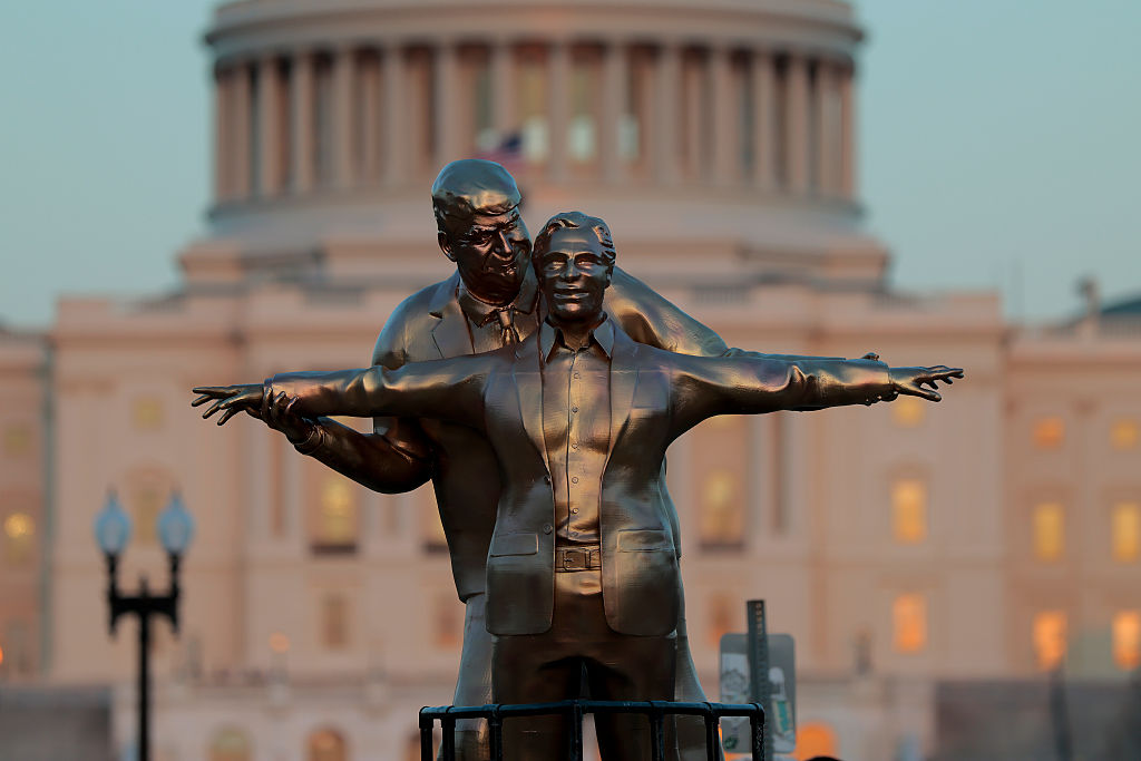 Trump, Epstein Satire Statue Erected in DC