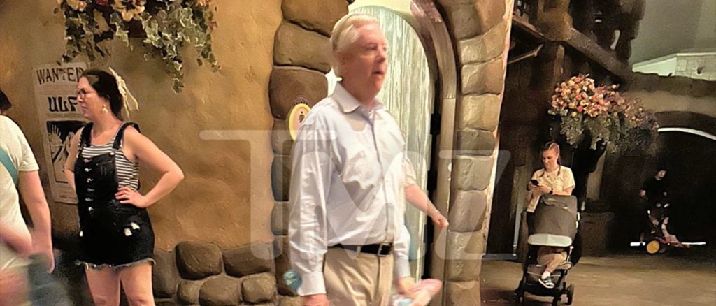 Lindsey Graham Plays With Toys At Disney World As He Pushes For Ground Troops In Iran
