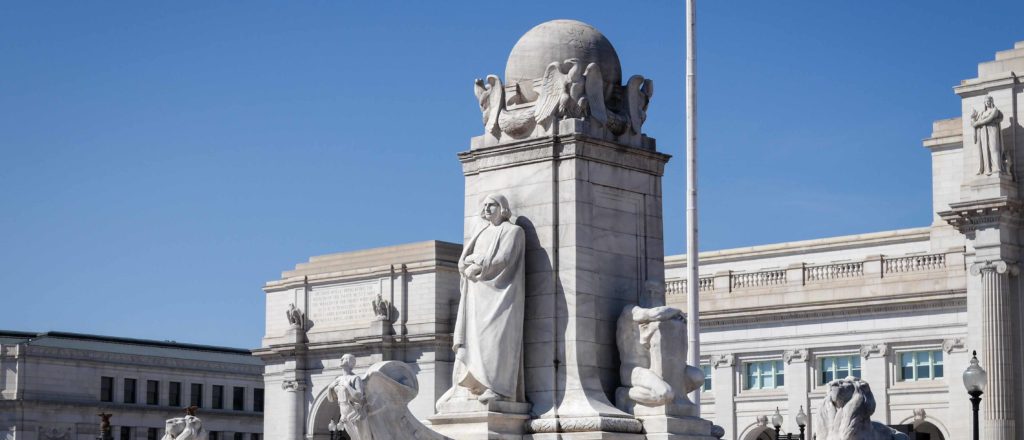 Trump Installs Christopher Columbus Statue Outside White House
