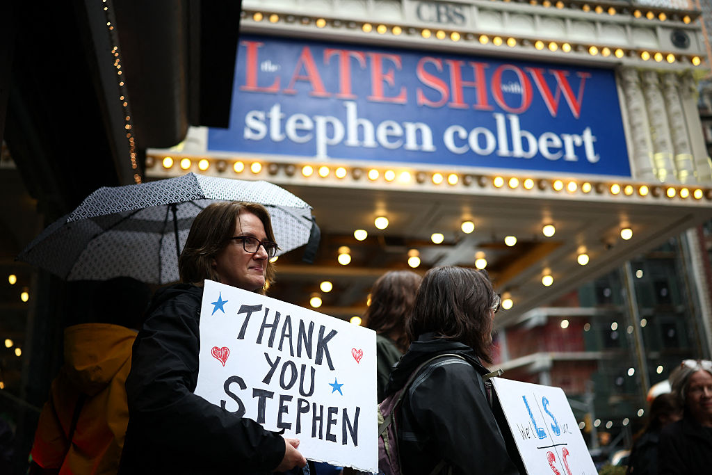 Trump Hints Colbert Is Not the Last to Fall
