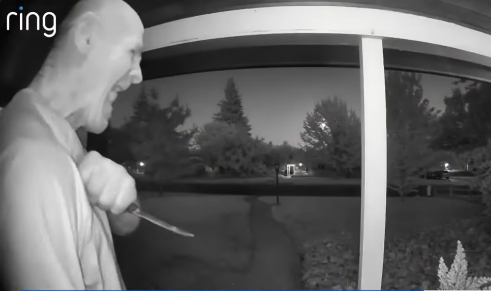 Ring Camera Captures Knife-Wielding Man Terrorizing Homes Before Double Arrest in One Day