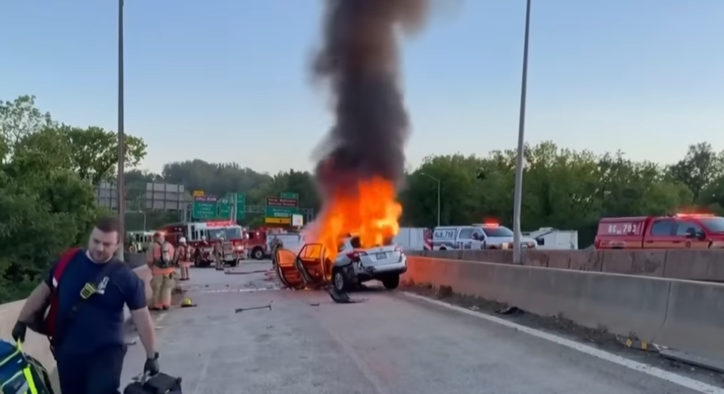 NBC Reporter Pulls Teen From Burning Car Seconds Before Explosion