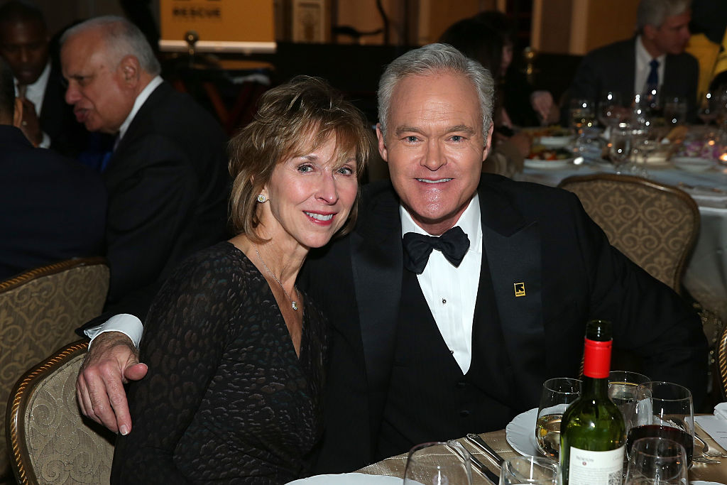 NEW YORK, NY – NOVEMBER 05: Jane Boone Pelley (L) and journalist and news anchor Scott Pelley attend the Annual Freedom Award Benefit Event hosted by International Rescue Committee on November 5, 2014 in New York City. (Photo by Jemal Countess/Getty Images for IRC)