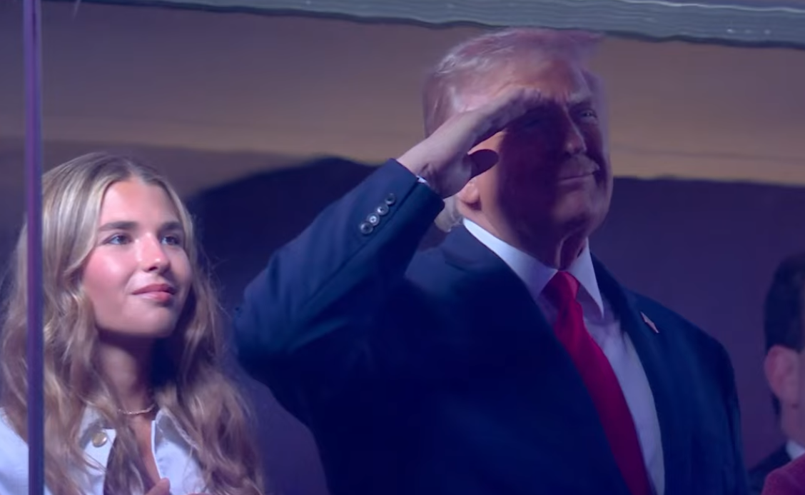 Trump Draws Cheers, Boos at Historic Finals Appearance